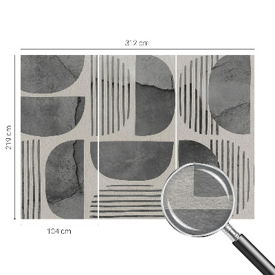 Vlies-Fototapete fürs Kinderzimmer mit geometrischen Formen