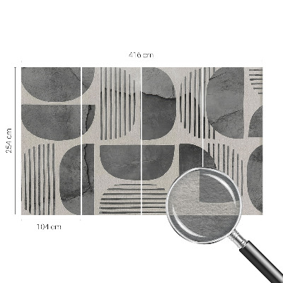 Vlies-Fototapete fürs Kinderzimmer mit geometrischen Formen