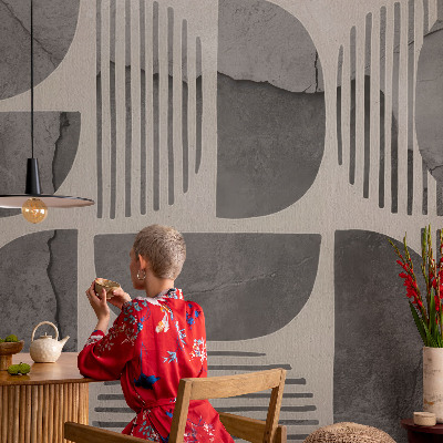 Vlies-Fototapete fürs Kinderzimmer mit geometrischen Formen