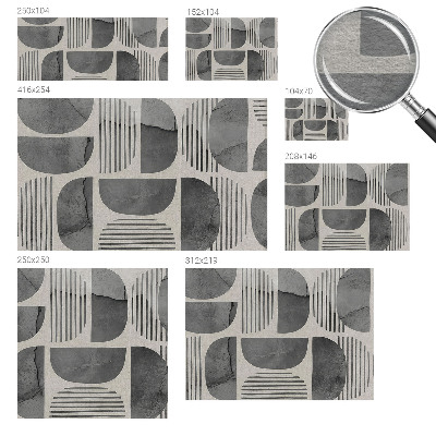 Vlies-Fototapete fürs Kinderzimmer mit geometrischen Formen
