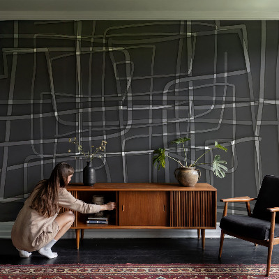 Vliestapete fürs Wohnzimmer Abstrakte Linien