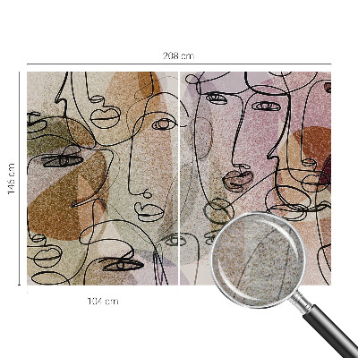 Bedruckte Vlies-Fototapete Lineare Flächen