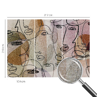 Bedruckte Vlies-Fototapete Lineare Flächen