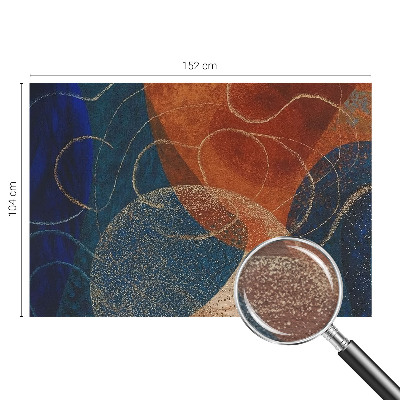 Dekorative Wand-Fototapete mit farbenfrohen Formen