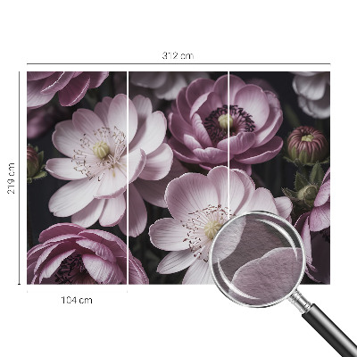 Wand-Fototapete mit floralem Motiv