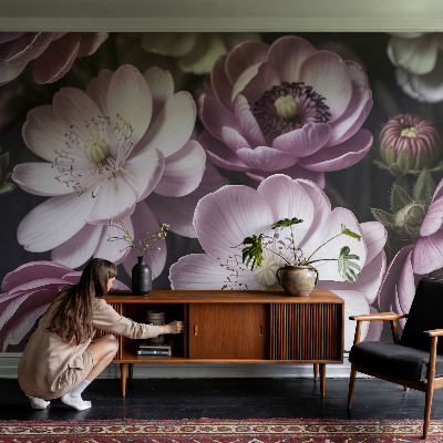 Wand-Fototapete mit floralem Motiv
