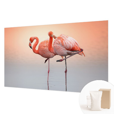 Bildtapete Zarte Flamingos