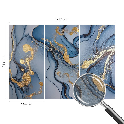 Fototapete fürs Schlafzimmer Blaue Wellen