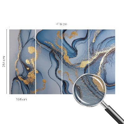 Fototapete fürs Schlafzimmer Blaue Wellen