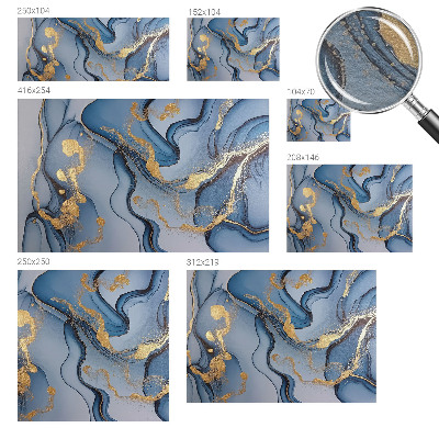 Fototapete fürs Schlafzimmer Blaue Wellen