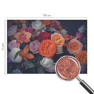 Fototapete aus Vlies mit buntem Blumenstrauß als Motiv