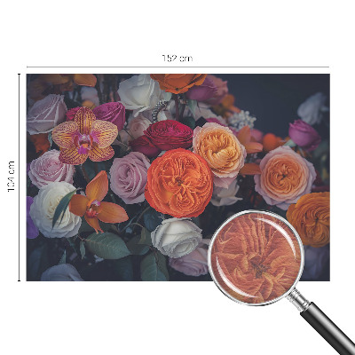 Fototapete aus Vlies mit buntem Blumenstrauß als Motiv