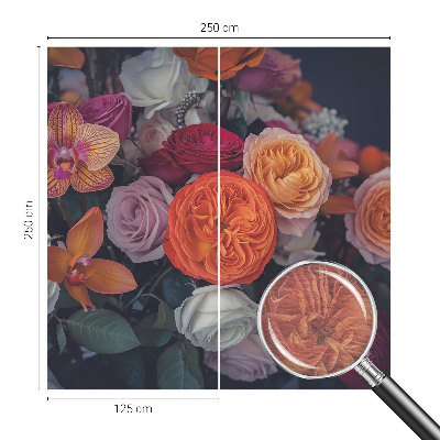 Fototapete aus Vlies mit buntem Blumenstrauß als Motiv