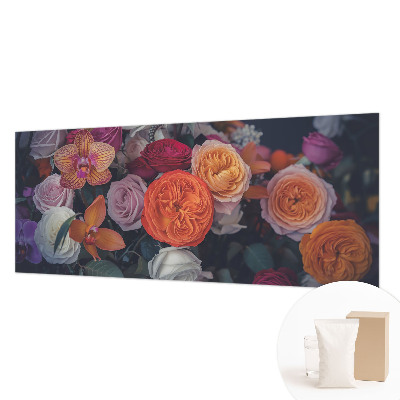 Fototapete aus Vlies mit buntem Blumenstrauß als Motiv