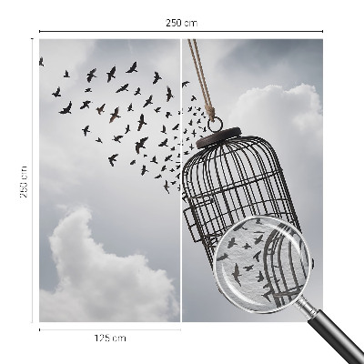 Vlies-Fototapete nach Maß mit einem Motiv fliegender Vögel