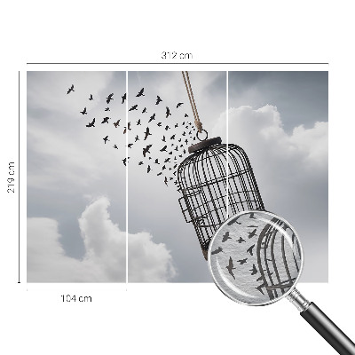 Vlies-Fototapete nach Maß mit einem Motiv fliegender Vögel