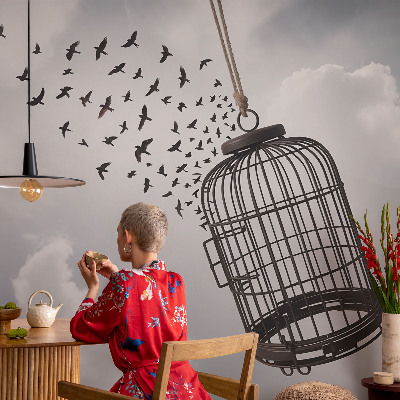 Vlies-Fototapete nach Maß mit einem Motiv fliegender Vögel