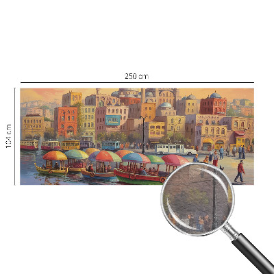 Vlies-Fototapete fürs Wohnzimmer mit Motiv einer Stadtküste