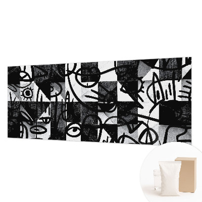 Vlies-Fototapete fürs Schlafzimmer mit Motiv 'Chaos zeichnen' für eine kreative Wanddekoration