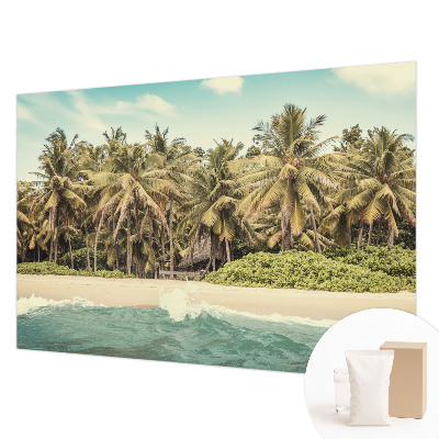 Wand-Fototapete mit tropischem Strandmotiv