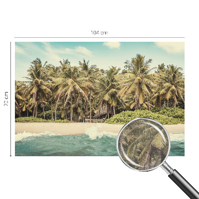 Wand-Fototapete mit tropischem Strandmotiv