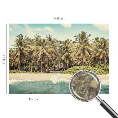Wand-Fototapete mit tropischem Strandmotiv