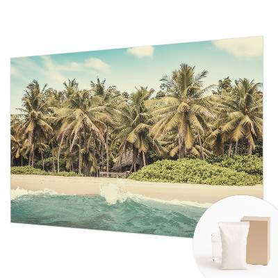 Wand-Fototapete mit tropischem Strandmotiv