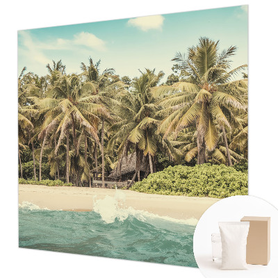Wand-Fototapete mit tropischem Strandmotiv
