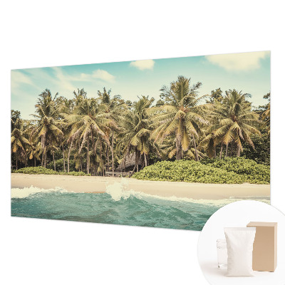 Wand-Fototapete mit tropischem Strandmotiv