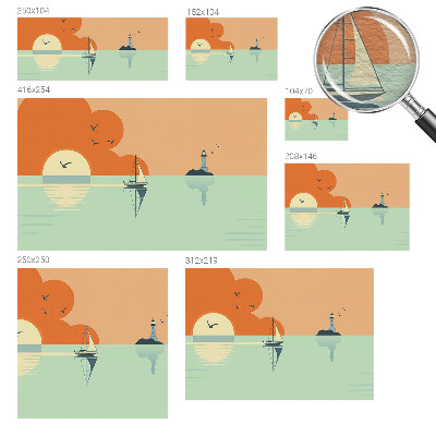 Wandtapete Meeresfreuden