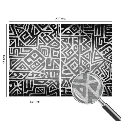 Fototapete fürs Wohnzimmer mit geometrischem Labyrinth-Motiv