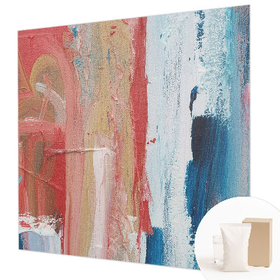 Fototapete fürs Schlafzimmer mit farbenfrohen abstrakten Motiven