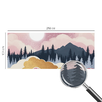 Fototapete aus Vlies mit Motiv eines rosa Sonnenuntergangs