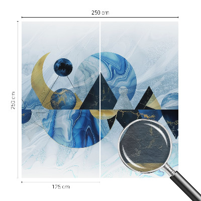 Dekorative Wand-Fototapete mit kosmischem Motiv für ein elegantes Raumambiente