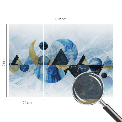 Dekorative Wand-Fototapete mit kosmischem Motiv für ein elegantes Raumambiente