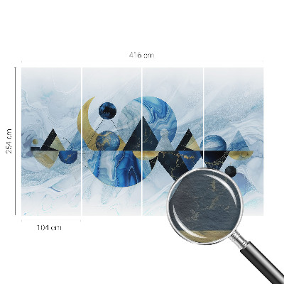 Dekorative Wand-Fototapete mit kosmischem Motiv für ein elegantes Raumambiente