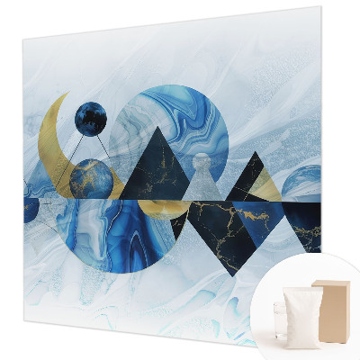Dekorative Wand-Fototapete mit kosmischem Motiv für ein elegantes Raumambiente