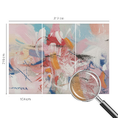 Fototapete fürs Kinderzimmer mit harmonischer abstrakter Illustration