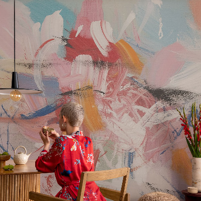 Fototapete fürs Kinderzimmer mit harmonischer abstrakter Illustration