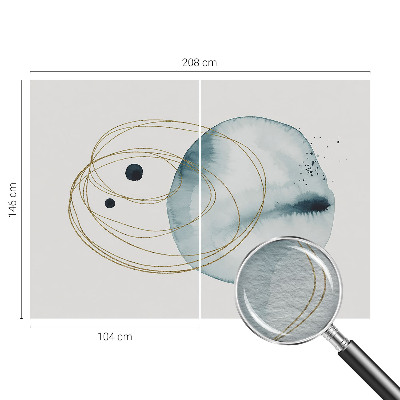 Fototapete mit abstraktem Verbindungsdesign