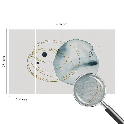Fototapete mit abstraktem Verbindungsdesign