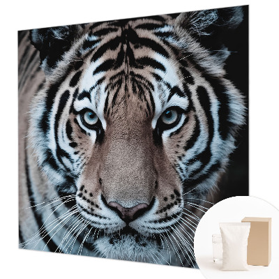 Motivtapete aus Vlies mit Tigerporträt