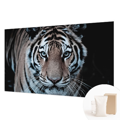 Motivtapete aus Vlies mit Tigerporträt
