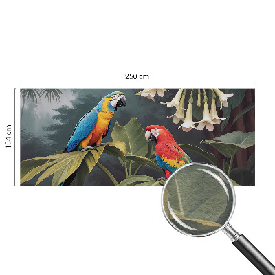 Vlies-Fototapete mit bunten Papageien als Motiv