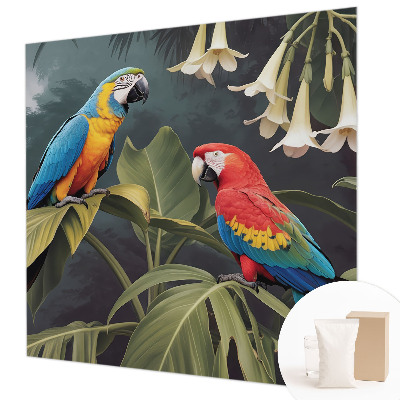 Vlies-Fototapete Bunte Papageien