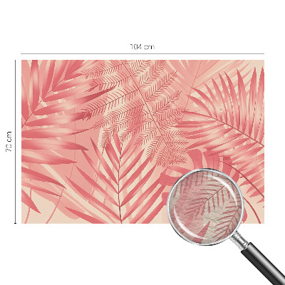 Vlies-Fototapete fürs Wohnzimmer mit Tropenblättern als Motiv