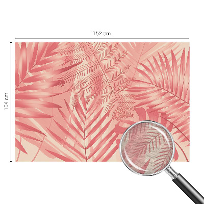 Vlies-Fototapete fürs Wohnzimmer mit Tropenblättern als Motiv