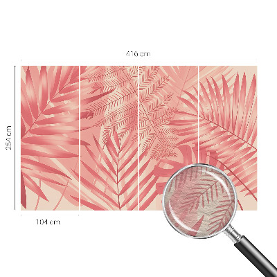 Vlies-Fototapete fürs Wohnzimmer Tropische Blätter