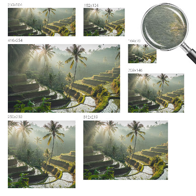 Vlies-Fototapete fürs Schlafzimmer Paradiesterrassen