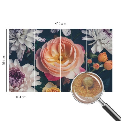 Vliestapete fürs Wohnzimmer Florale Harmonie